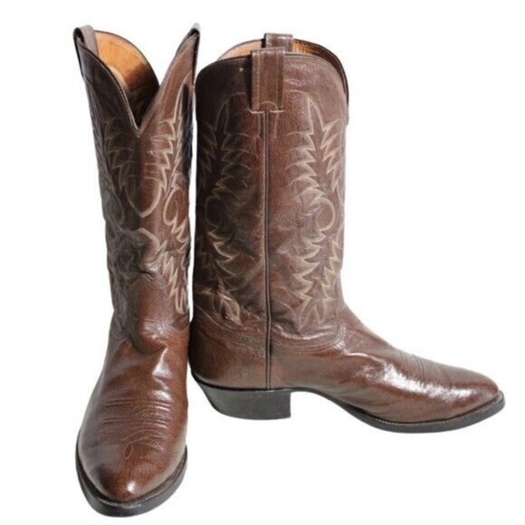 NOCONA SZ 11D Brown Men's Leather Western Boots - Picture 1 of 14